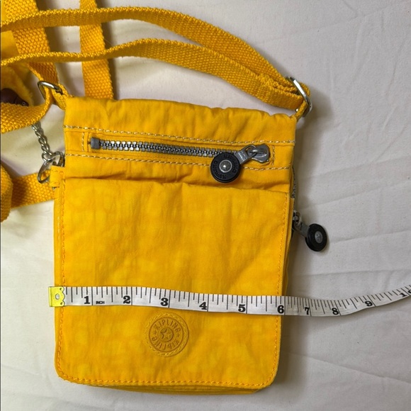 Kipling Yellow Crossbody Bag with signature monkey keychain - Picture 6 of 12